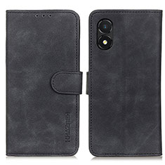 Handytasche Stand Schutzhülle Flip Leder Hülle K03Z für Huawei Honor X5 Schwarz