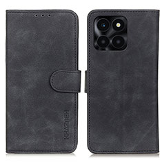 Handytasche Stand Schutzhülle Flip Leder Hülle K03Z für Huawei Honor X6a Schwarz