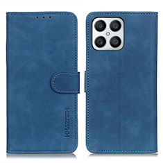 Handytasche Stand Schutzhülle Flip Leder Hülle K03Z für Huawei Honor X8 4G Blau