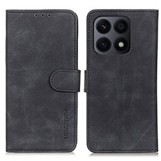 Handytasche Stand Schutzhülle Flip Leder Hülle K03Z für Huawei Honor X8a 4G Schwarz