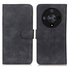 Handytasche Stand Schutzhülle Flip Leder Hülle K03Z für Huawei Honor X9b 5G Schwarz