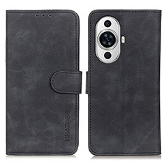 Handytasche Stand Schutzhülle Flip Leder Hülle K03Z für Huawei Nova 11 Pro Schwarz