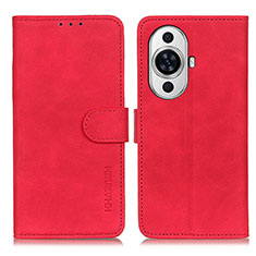 Handytasche Stand Schutzhülle Flip Leder Hülle K03Z für Huawei Nova 11 Rot