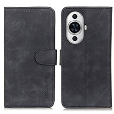 Handytasche Stand Schutzhülle Flip Leder Hülle K03Z für Huawei Nova 11 Schwarz