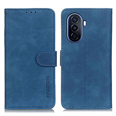 Handytasche Stand Schutzhülle Flip Leder Hülle K03Z für Huawei Nova Y70 Plus Blau