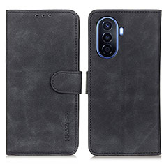 Handytasche Stand Schutzhülle Flip Leder Hülle K03Z für Huawei Nova Y70 Plus Schwarz