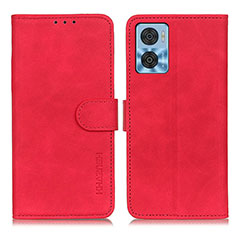 Handytasche Stand Schutzhülle Flip Leder Hülle K03Z für Motorola Moto E22 Rot