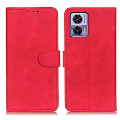 Handytasche Stand Schutzhülle Flip Leder Hülle K03Z für Motorola Moto Edge 30 Lite 5G Rot