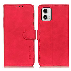 Handytasche Stand Schutzhülle Flip Leder Hülle K03Z für Motorola Moto G73 5G Rot