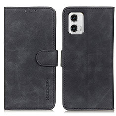 Handytasche Stand Schutzhülle Flip Leder Hülle K03Z für Motorola Moto G73 5G Schwarz