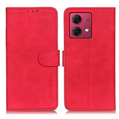 Handytasche Stand Schutzhülle Flip Leder Hülle K03Z für Motorola Moto G84 5G Rot