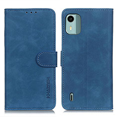 Handytasche Stand Schutzhülle Flip Leder Hülle K03Z für Nokia C12 Blau