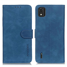 Handytasche Stand Schutzhülle Flip Leder Hülle K03Z für Nokia C2 2nd Edition Blau