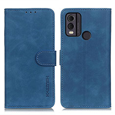 Handytasche Stand Schutzhülle Flip Leder Hülle K03Z für Nokia C22 Blau