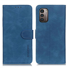 Handytasche Stand Schutzhülle Flip Leder Hülle K03Z für Nokia G11 Blau