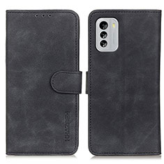 Handytasche Stand Schutzhülle Flip Leder Hülle K03Z für Nokia G60 5G Schwarz