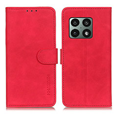 Handytasche Stand Schutzhülle Flip Leder Hülle K03Z für OnePlus 10 Pro 5G Rot