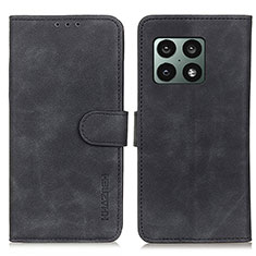 Handytasche Stand Schutzhülle Flip Leder Hülle K03Z für OnePlus 10 Pro 5G Schwarz