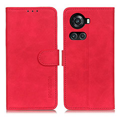 Handytasche Stand Schutzhülle Flip Leder Hülle K03Z für OnePlus 10R 5G Rot