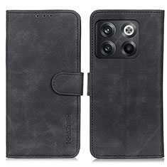 Handytasche Stand Schutzhülle Flip Leder Hülle K03Z für OnePlus 10T 5G Schwarz