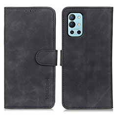 Handytasche Stand Schutzhülle Flip Leder Hülle K03Z für OnePlus 9R 5G Schwarz