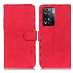 Handytasche Stand Schutzhülle Flip Leder Hülle K03Z für Oppo A77 4G Rot