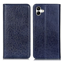 Handytasche Stand Schutzhülle Flip Leder Hülle K03Z für Samsung Galaxy M04 Blau