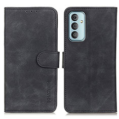 Handytasche Stand Schutzhülle Flip Leder Hülle K03Z für Samsung Galaxy M13 4G Schwarz