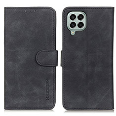 Handytasche Stand Schutzhülle Flip Leder Hülle K03Z für Samsung Galaxy M33 5G Schwarz