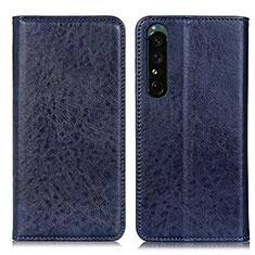 Handytasche Stand Schutzhülle Flip Leder Hülle K03Z für Sony Xperia 1 IV SO-51C Blau