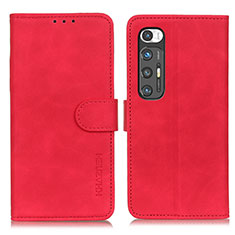 Handytasche Stand Schutzhülle Flip Leder Hülle K03Z für Xiaomi Mi 10S 5G Rot