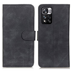 Handytasche Stand Schutzhülle Flip Leder Hülle K03Z für Xiaomi Mi 11i 5G (2022) Schwarz