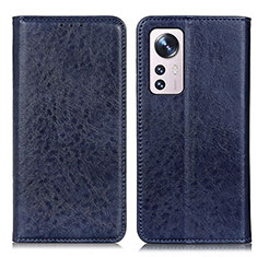 Handytasche Stand Schutzhülle Flip Leder Hülle K03Z für Xiaomi Mi 12 Pro 5G Blau