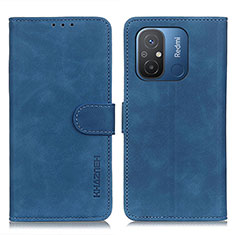 Handytasche Stand Schutzhülle Flip Leder Hülle K03Z für Xiaomi Poco C55 Blau
