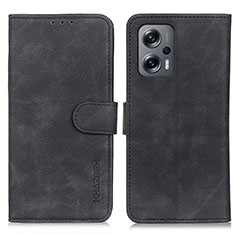 Handytasche Stand Schutzhülle Flip Leder Hülle K03Z für Xiaomi Poco X4 GT 5G Schwarz