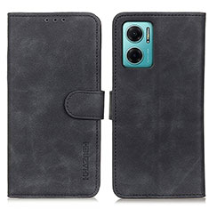 Handytasche Stand Schutzhülle Flip Leder Hülle K03Z für Xiaomi Redmi 10 Prime Plus 5G Schwarz