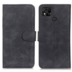 Handytasche Stand Schutzhülle Flip Leder Hülle K03Z für Xiaomi Redmi 9 Activ Schwarz