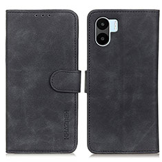 Handytasche Stand Schutzhülle Flip Leder Hülle K03Z für Xiaomi Redmi A2 Schwarz