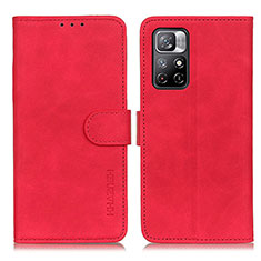 Handytasche Stand Schutzhülle Flip Leder Hülle K03Z für Xiaomi Redmi Note 11 5G Rot