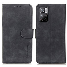 Handytasche Stand Schutzhülle Flip Leder Hülle K03Z für Xiaomi Redmi Note 11 5G Schwarz