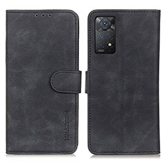 Handytasche Stand Schutzhülle Flip Leder Hülle K03Z für Xiaomi Redmi Note 11 Pro 5G Schwarz