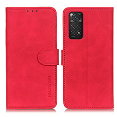 Handytasche Stand Schutzhülle Flip Leder Hülle K03Z für Xiaomi Redmi Note 11S 4G Rot