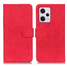 Handytasche Stand Schutzhülle Flip Leder Hülle K03Z für Xiaomi Redmi Note 12 Explorer Rot