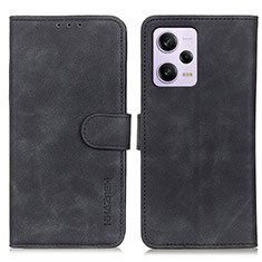 Handytasche Stand Schutzhülle Flip Leder Hülle K03Z für Xiaomi Redmi Note 12 Explorer Schwarz