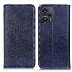 Handytasche Stand Schutzhülle Flip Leder Hülle K03Z für Xiaomi Redmi Note 12 Turbo 5G Blau