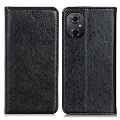 Handytasche Stand Schutzhülle Flip Leder Hülle K03Z für Xiaomi Redmi Note 12R Pro 5G Schwarz