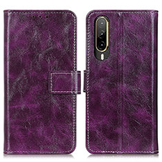 Handytasche Stand Schutzhülle Flip Leder Hülle K04Z für HTC Desire 22 Pro 5G Violett