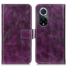 Handytasche Stand Schutzhülle Flip Leder Hülle K04Z für Huawei Honor 50 5G Violett