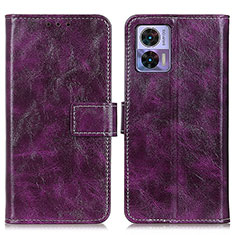 Handytasche Stand Schutzhülle Flip Leder Hülle K04Z für Motorola Moto Edge 30 Lite 5G Violett