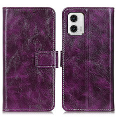 Handytasche Stand Schutzhülle Flip Leder Hülle K04Z für Motorola Moto G73 5G Violett